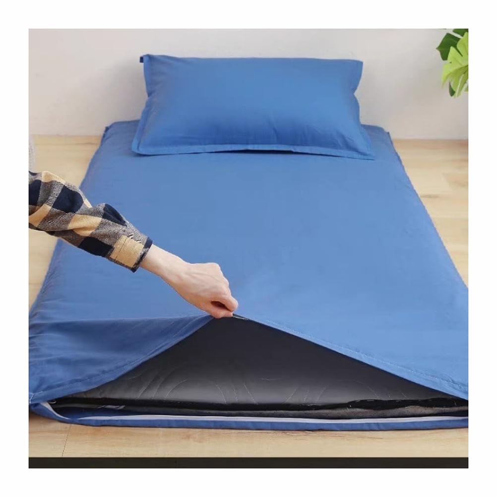 Mswborml Comfy Japanese Futon Mattress Protector Cover Breathable Futon Floor Mattress Cover with Zipper for Single Double Futon, Washable Tatami Futon Mattress Dust Cover,I,100x200cm/39x78in