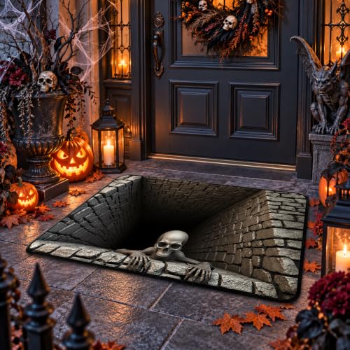 Brick Abyss 3D Halloween Rug