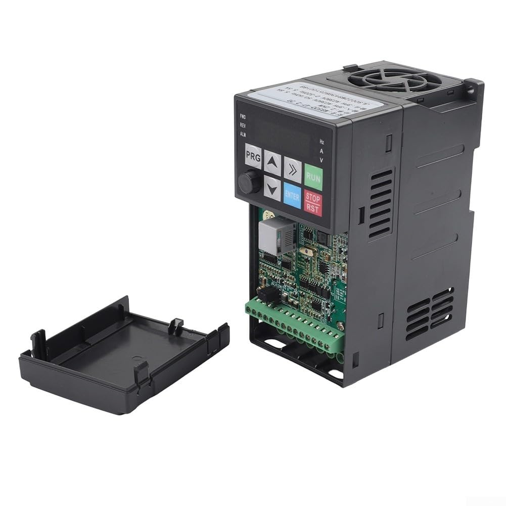 Para variador de frecuencia vfd 2,2 kW 220 V 1 fase a 3 fases – Motor regulador de velocidad con 8 capas de protección y gran disipador de calor para husillo CNC