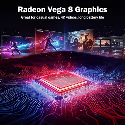 Image of 15.6 inch IPS FHD-Laptop: AMD Ryzen 5 (Beat i5-1135G7), 16GB RAM 512GB SSD | Radeon Vega 8 Graphics & 1 Years Warranty | Win 11 Business & Student Gaming-Notebook, 65W Fast Charge, HD Camera, Numpad, 2026