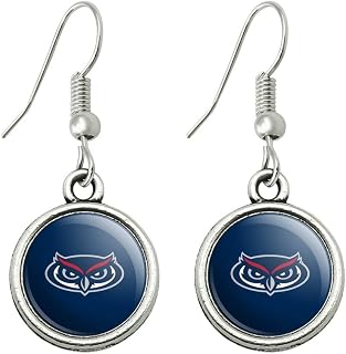 Florida Atlantic University Secondary Novelty Dangling Drop Charm Earrings