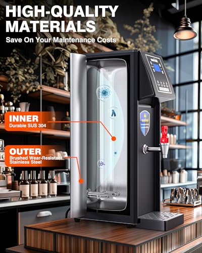 Image of WantJoin Hot Water Dispenser Commercial Adjustable Temperature Water Boiler Step-Heating Automatic Electric Hot Water Dispenser Countertop