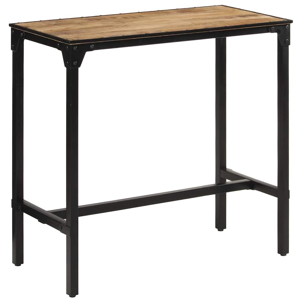 Table haute bois et métal stable pour espace repas moderne