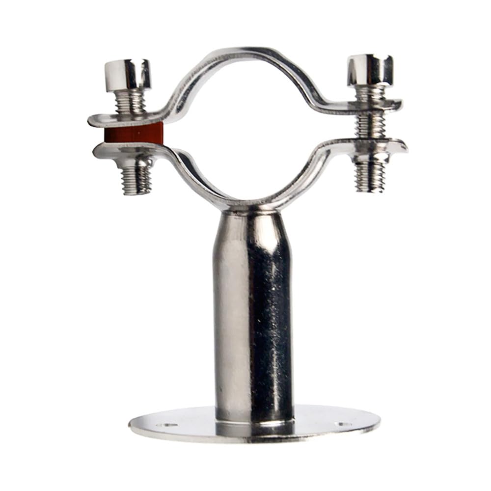 x Edelstahl-Rohrhalterung – 12–89 mm Rohrclip-Unterstützung mit 50/100/150 mm Basisstangen, 38,40 mm L100 mm