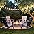 Folding Adirondack Chair Wood Texture 2 Pack, HDPE All-Weather Fire Pit Chairs, Plastic Adirondack Chairs with 2 Cup Holder, Outdoor Lawn Chair for Patio Garden (Grey)