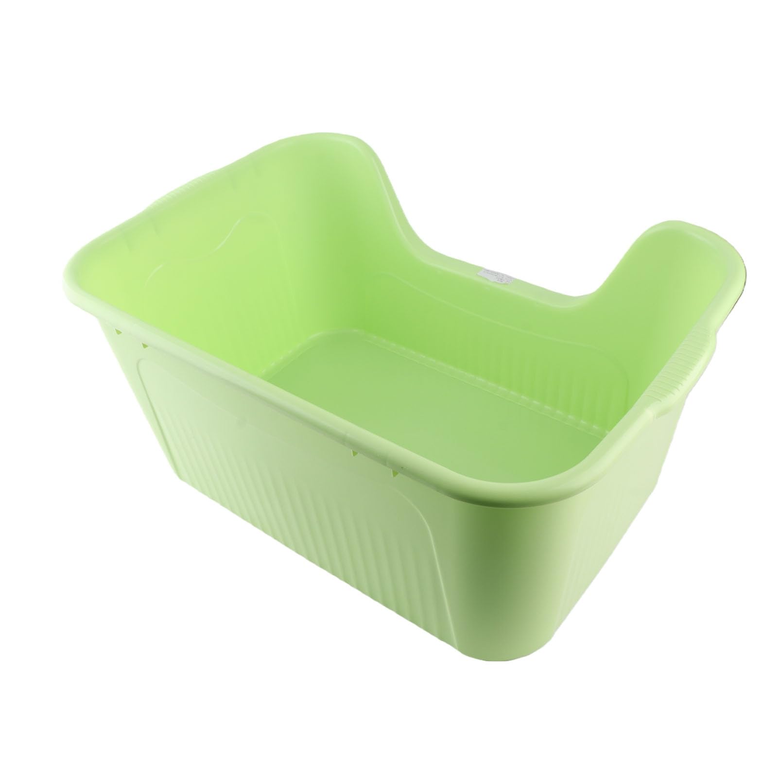 Ejoyous Katzenklos mit Rand Große Katzentoilette Offene Katzentoilette 55 X 39 X 27 cm Nicht Haftendes PP Seitlicher Einstieg für Große Katzen und Kitten (Green)