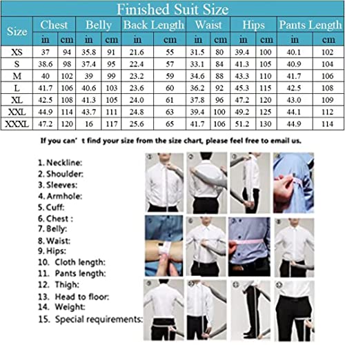 Trasign Men's Suits Formal Tuxedo Suits For Men Blue Mens Suit Slim Fit Prom Party Linen Vest Pants Sets S #TOP3