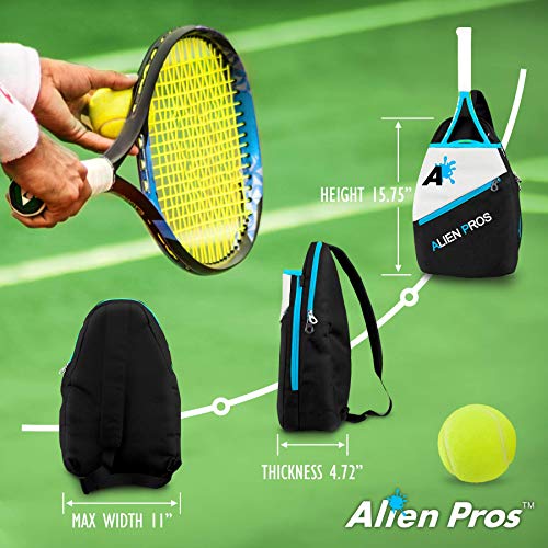 image for Alien Pros Lightweight Tennis Sling Backpack for Your Racket and Other