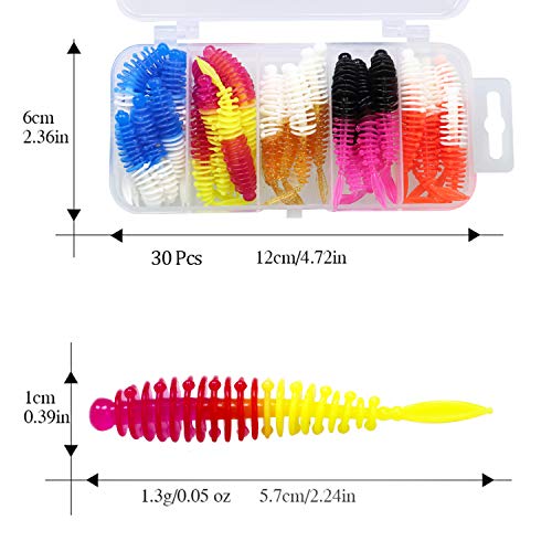 QualyQualy-Gummikoeder-57cm-13g-Angelkoede-Gummiwurm-zum-Spinnangeln-auf-Barsche-Forellen-Barschkoeder-zum-Spinnfischen-Gummikoeder-Zander-Gummikoeder-Forelle
