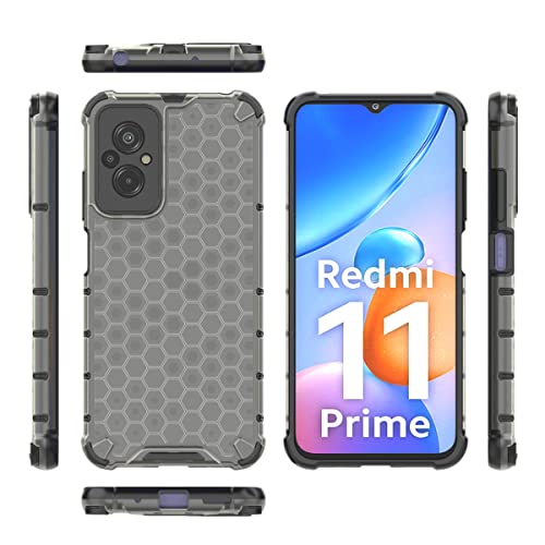 Image of Glasgow | for [ Mi Redmi 11 Prime 4G ] Stylish Look Pattern Back Case Cover for [ Mi Redmi 11 Prime 4G ] - Black