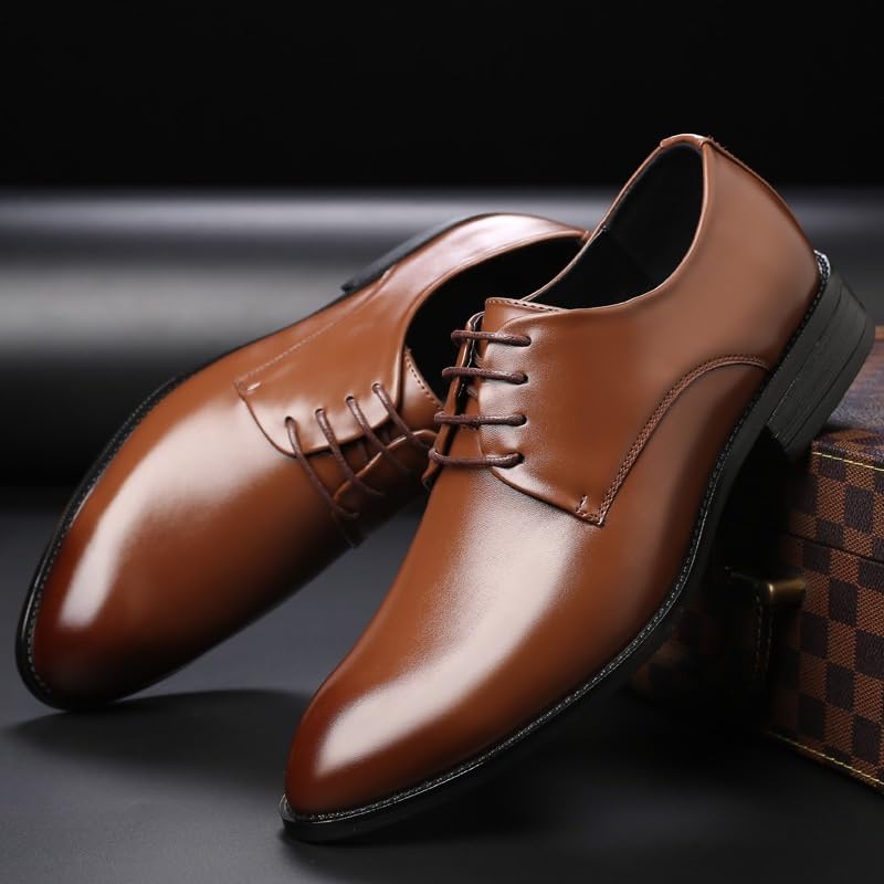 Men's Professional Shoes Business Formal Shoes high-Shine Lace-up for Travel2