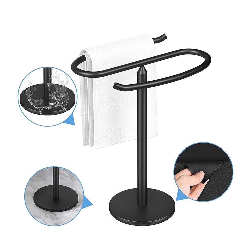 Portasciugamani da Terra Portasciugamani Verticale da appoggio Portasciugamani da Cucina Mobile da Tavolo Portasciugamani Appendiabiti in Acciaio Inossidabile 304 Portasciugamani(Silver)