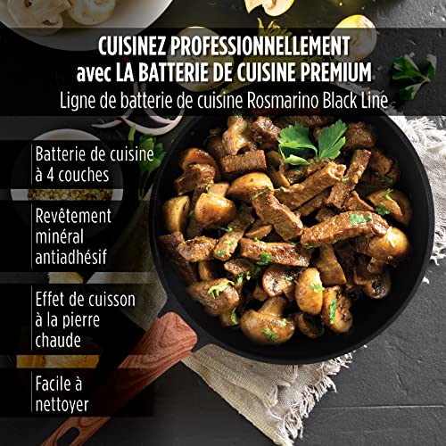 Rosmarino Padella 28 cm, Alluminio Pressato Duro i...