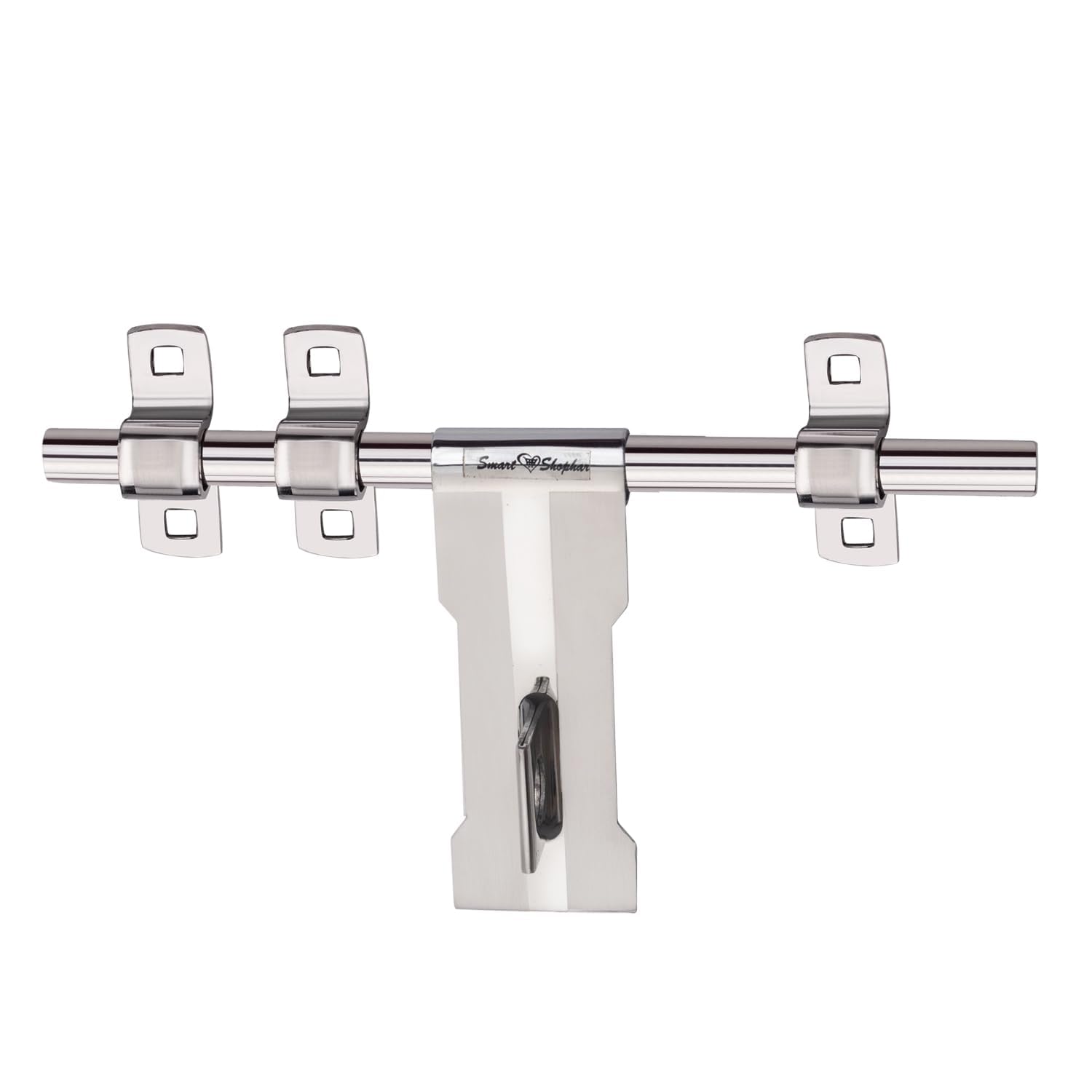 Smart Shophar Door Aldrop Latch Stainless Steel Rider Aldrop Silver/Reliable Performance/Convenient and Easy Setup/Suitable for Doors and Gates Stainless Steel Silver Finish 08 Inch Pack of 4 — Amazon image 2