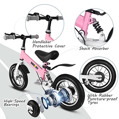 Bikeboy BICICLETA DE EQUILIBRIO-002 Balance Bike 2 In 1,The Dual Use Of A Kids Balance Bike And Kids Bike,12 14 Inches thumb #1