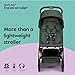 Joolz AER+ Lightweight & Compact Travel Stroller - Portable One-Hand Fold Design - Ergonomic Seat for Infant & Toddler (up to 50 lb) - XXL Sun Hood - Stroller for Airplane -Travel Pouch- Forest Green