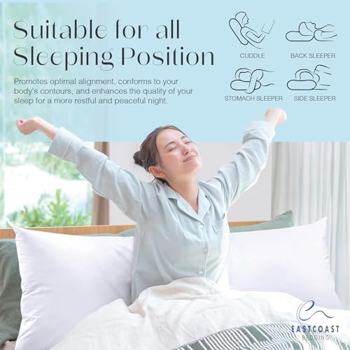 East-Coast-Bedding-1090-Blend-20×60-Inch-Body-Pillow-Embrace-Blissful-Sleep-with-Premium-Down-Feather-Softness-and-Support East Coast Bedding 1090 Blend 20×60 Inch Body Pillow Embrace Blissful Sleep with Premium Down Feather Softness and Support