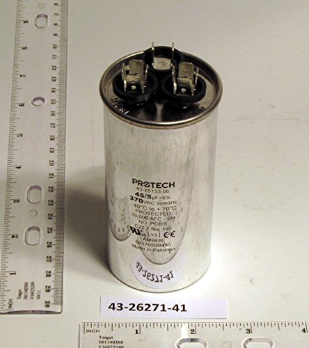 43-26261-09 40/5MFD 370V Rnd Run Capacitor