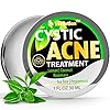 Cystic-Acne-Treatment-and-Acne-Scar-Remover-Made-in-USA-Effective-Face-Body-Severe-Acne-Cleanser-with-Tea-Tree-Oil-Prevent-Future-Breakouts-Natural-Acne-Spot-Pimple-Cream Wellution Cystic Acne Treatment Cream - Natural Pimple and Scar Remover with Tea Tree Oil - Effective Overnight Face Treatment for Acne Spots, Pimples and Scars - 1oz