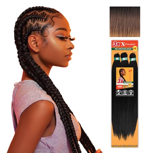 Sensationnel Xpression tresse présirée 3x 58 po fibres kanekalon