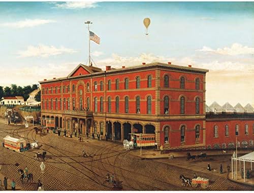 Artery8 Schenck Third Avenue Railroad Depot New York Painting Art Print Canvas Premium Wall Decor Poster Mural