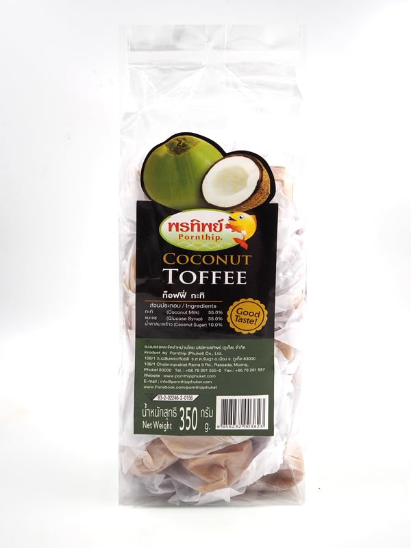 Pornthip Brand, Coconut Toffee Good Taste 350g