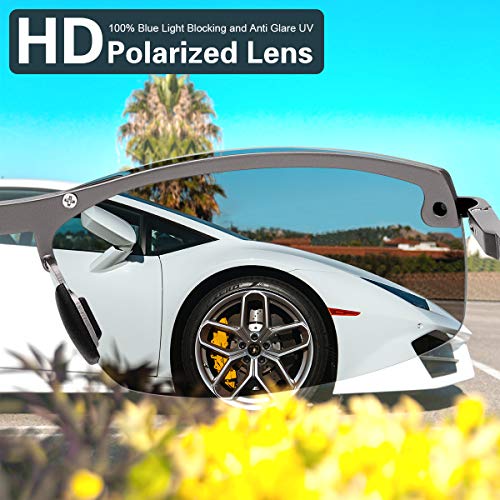 Image of MIRYEA Polarized Photochromic Driving z87 Sunglasses for Men Day Night Safety Glasses