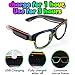 XGOOD Wireless LED Glasses - 8 Color Light Up Neon Glow Flash Glasses for KTV, EDM, Rave Parties and Cosplay (Black Frame)