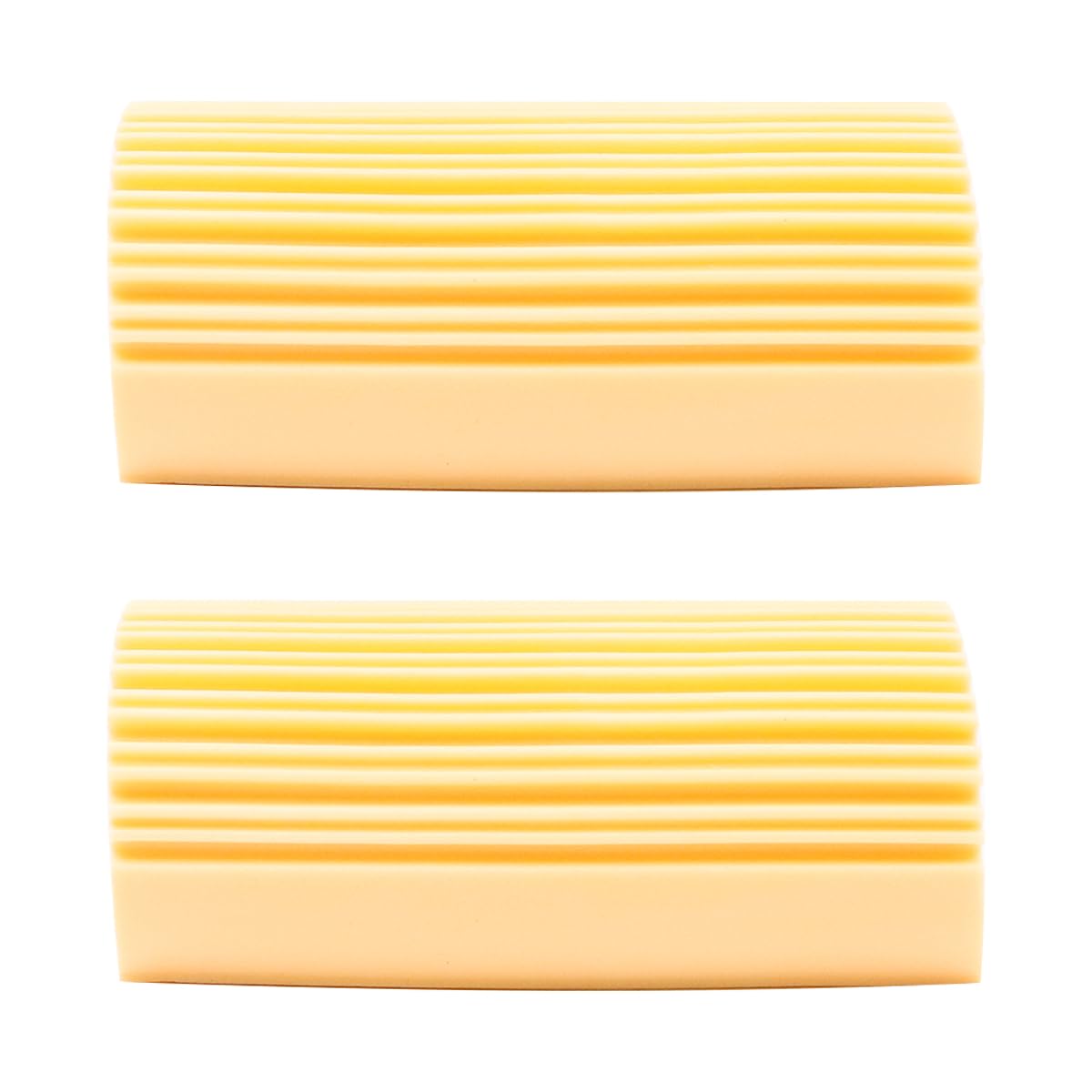 WANGCL Plumero húmedo Amarillo, Esponja limpiadora de Polvo, Plumero para Limpiar persianas venecianas y de Madera, Rejillas de ventilación, radiadores, rodapiés, 2 uds.