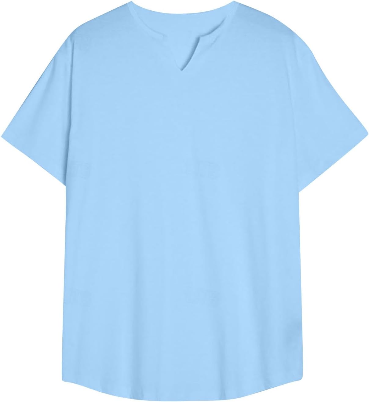WENKOMG1 Men's T-Shirts Short Sleeve Casual Henley Shirts Basic Daily Beach Work Tee Top, S-3XL