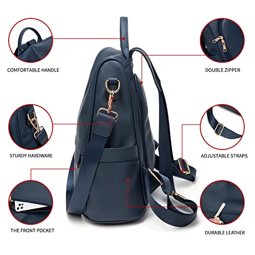 Image of CHERUTY Women Backpack Purse PU Leather Anti-theft Casual Shoulder Bag Fashion Ladies Satchel Bags