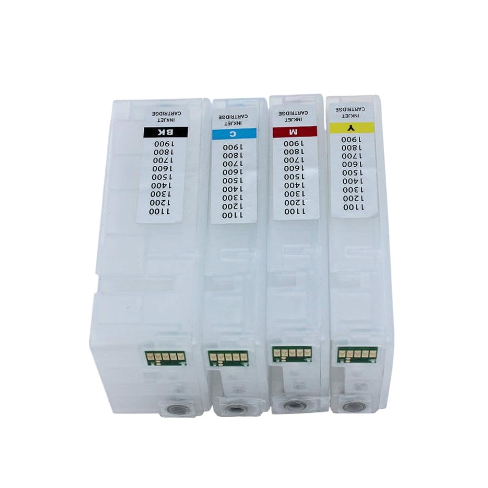 Juego de 4 Cartuchos de Tinta de Repuesto PGI-1100 con Chip ARC Compatible con Impresora MAXIFY MB2010 MB2110 MB2710