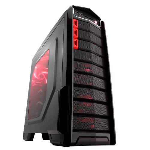 Itek - Case DEFENDER - Gaming Middle Tower, USB3, 3x12cm fan, 2xfan control, Trasp Wind, Docking