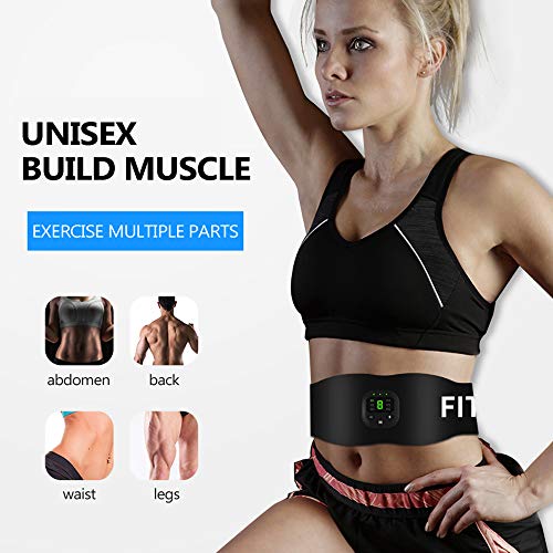 Estimulador muscular, Andoer Visor digital inteligente EMS Micro atual adesivo para músculos abdomin