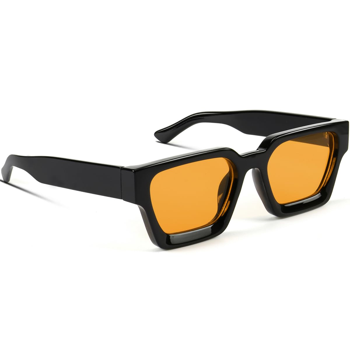 Trendy Square Sunglasses for Men Women Fashion Thick Rectangle Sun Glasses UV Protection Shades Designer Style