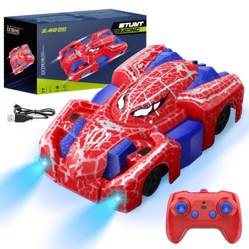 Aooess Spider Wall Climbing Remote Control Car Toys for 3+ Year Old Boys