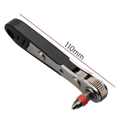 IVELECT 16-Piece Ratchet Key Mini Ratchet Wrench Screwdriver Bit and Socket Set