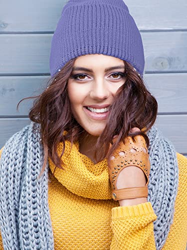 Image of SATINIOR 3 Holes Ski Mask Full Face Cover Outdoor Balaclava Winter Knitted Neck Gaiter for Halloween Sports Cycling