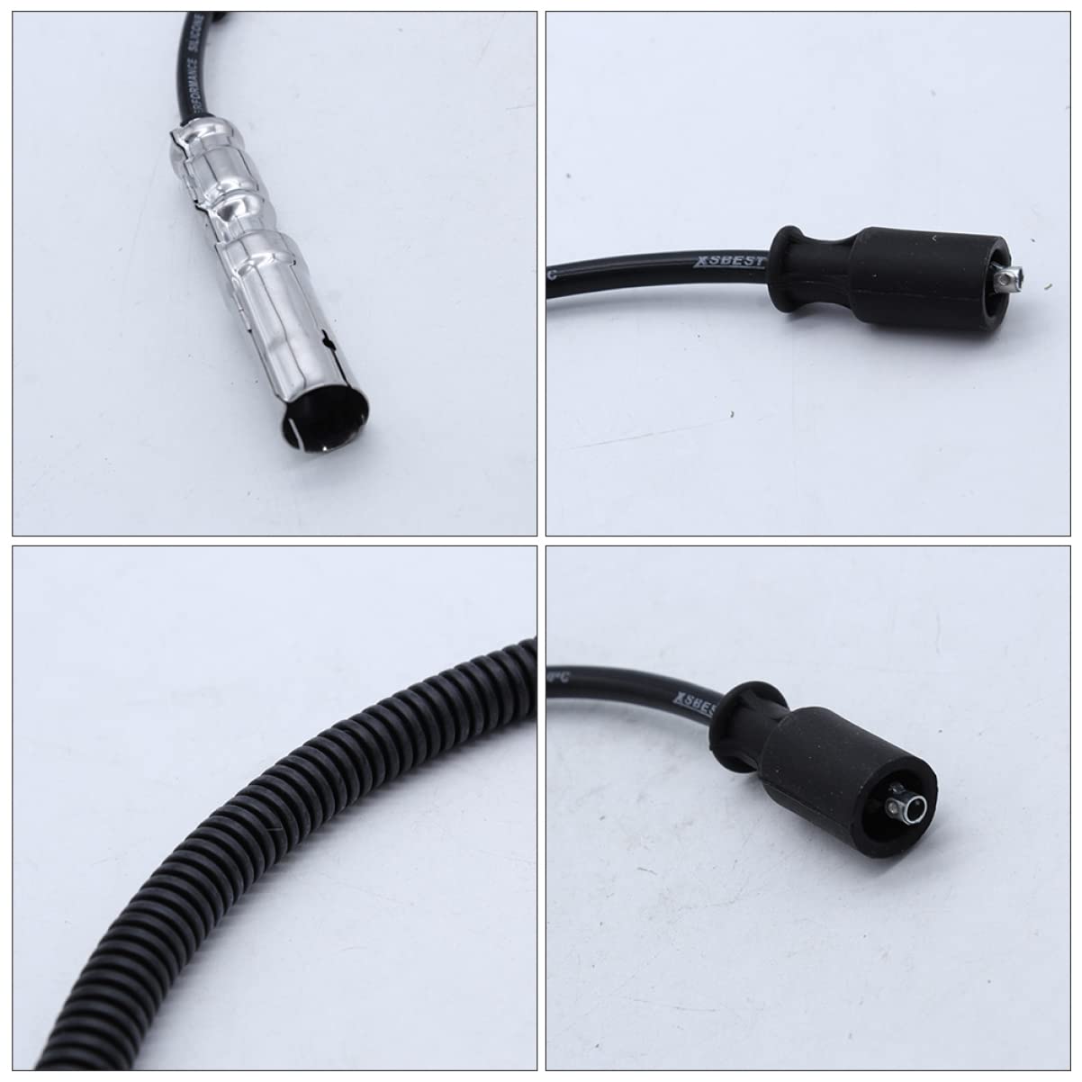 PRETYZOOM 12piezas Cables De Encendido De Bujías Cables De Repuesto Para Coche Accesorios Prácticos Para