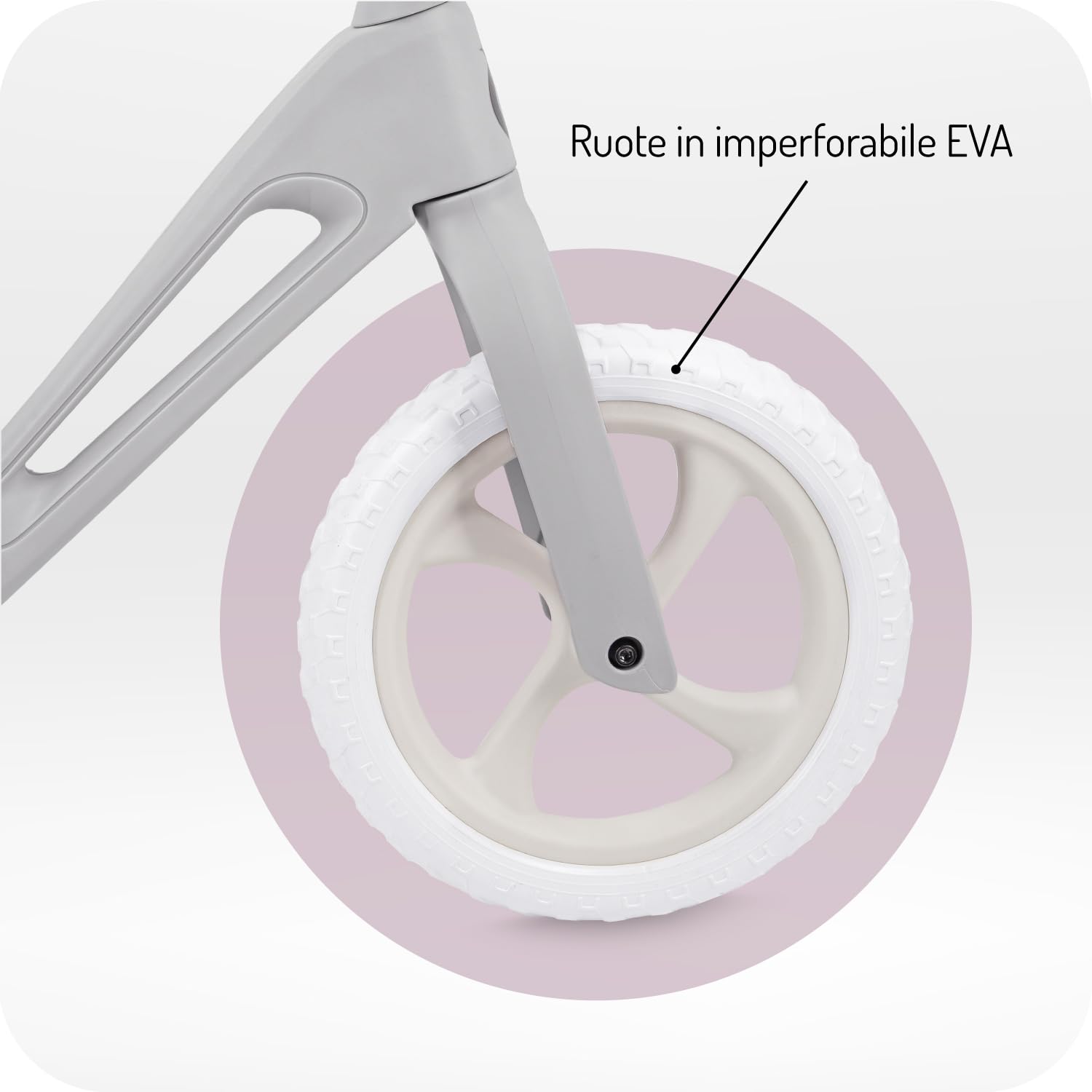 Momi Bicicletta senza pedali NORU per bambini dai 2 anni (max 25 kg), pieghevole con un pulsante, sella regolabile, ruote EVA antiforatura da 12"