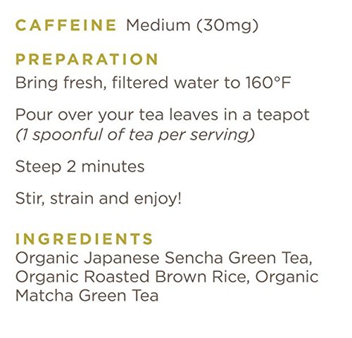 Golden Moon Tea Organic Genmaicha Matcha Green Tea - Loose Leaf Non GMO - 1 Pound 192 Servings — view 4