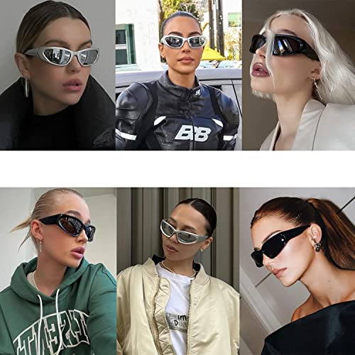 Wrap Around Fashion Sport Sunglasses for Men Women Swift Oval Dark Sunglasses UV400 Sport Wrap Shades2