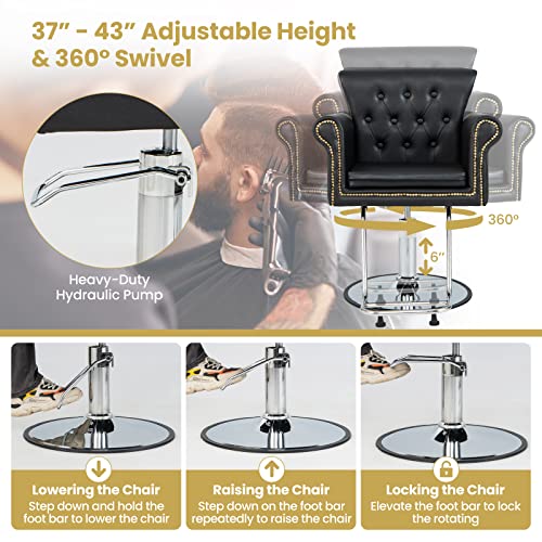 S-AFSTAR-Salon-Chair-Heavy-Duty-Hydraulic-Barber-Chair-Height-Adjustable-360-Rotation-PVC-Leather-Hair-Styling-Chair-Retro-Spa-Salon-Styling-Beauty-Equipment-for-Makeup-Tattoo-Chair
