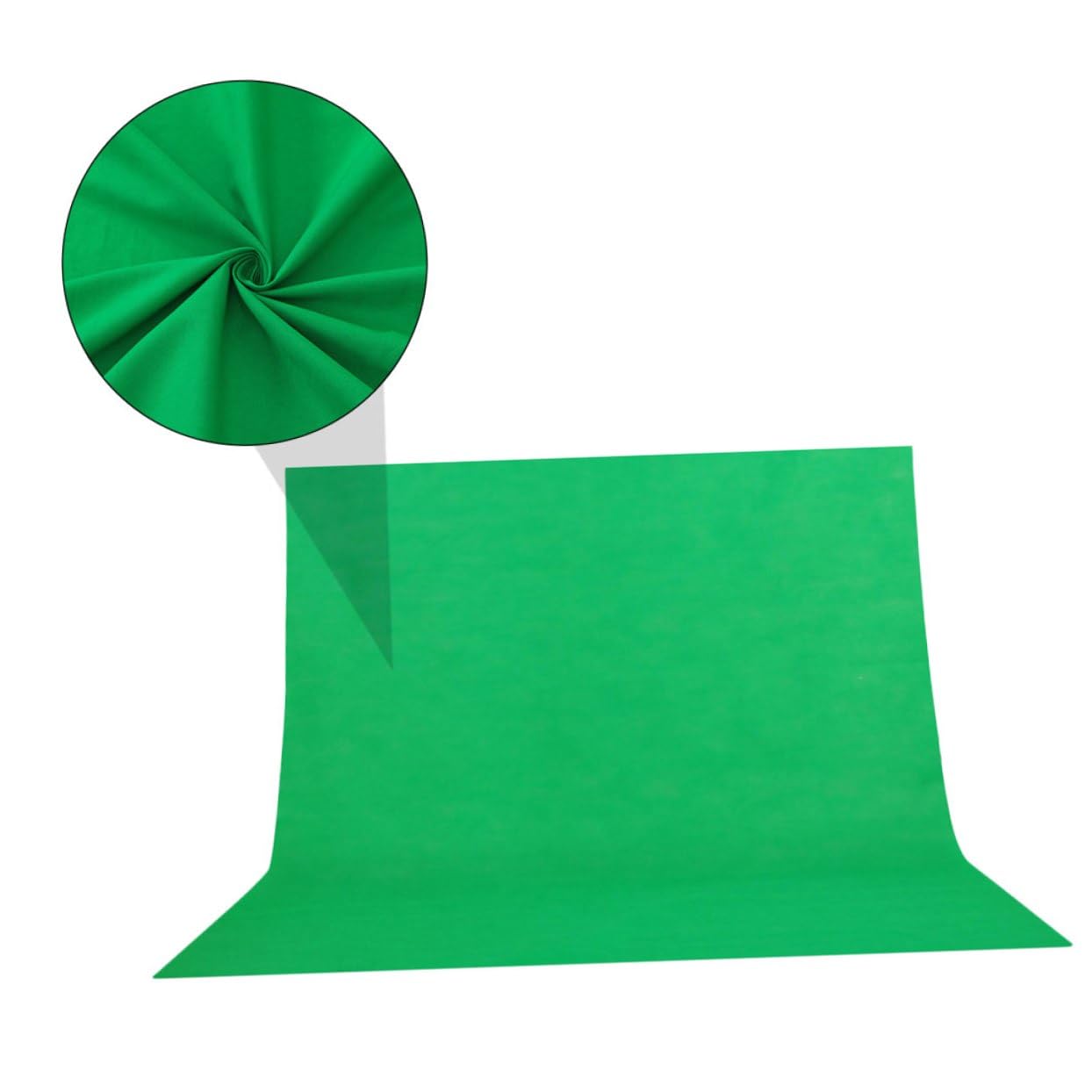 Artibetter Fondo de Fotografía Verde de 2.1x1.6m de Tela Muselina Lavable para Grabación y Tutoriales de Belleza Función de Posprocesamiento Mate