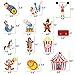 26 Pieces Carnival Cutouts Party Supplies Circus Theme Birthday Party Favors Circus Animals Clown Performers Carnival Party Decoration