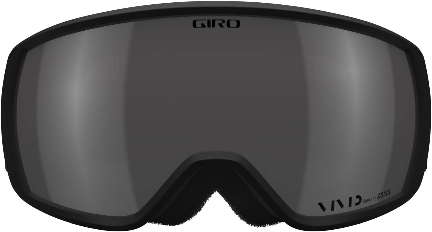 Giro Balance Ski Goggles - Snowboard Goggles for Men & Youth & Youth - Vivid Lens - Anti-Fog Vent Tech - OTG (Over Glasses) One Size Black Mono