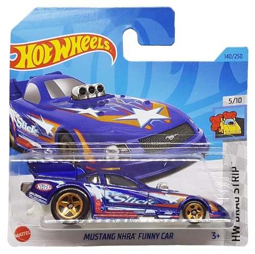 Hot Wheels - Mustang NHRA Funny Car - HW Drag Strip 5/10 - HKK04 - Short Card - Ford - Drag Racing - Mattel 2023 - 1:64