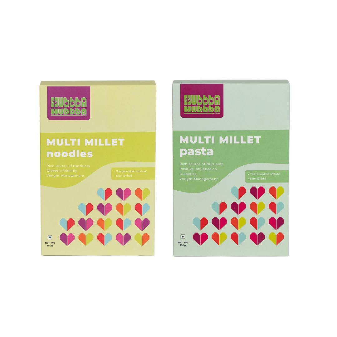 See full amazon price history chart for Hubbba Hubbba Multi Millet Noodles and Pasta No Maida Combo | Healthy & Nutrient Rich made with Millet | Sundried Vegan | No MSG, No Palm Oil- 300gm Hubbba Hubbba Multi Millet Noodles and Pasta No Maida Combo | Healthy & Nutrient Rich made with Millet | Sundried Vegan | No MSG, No Palm Oil- 300gm (B0CJ9B4KBP) Amazon Price History, Amazon Price Tracker