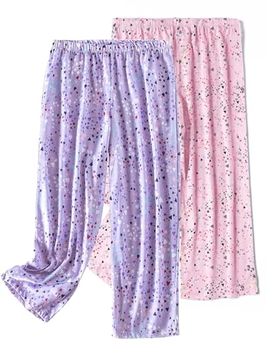 Image of ENJOYNIGHT Women's Capri Pajama Pants Lounge Causal Bottoms Print Sleep Pants