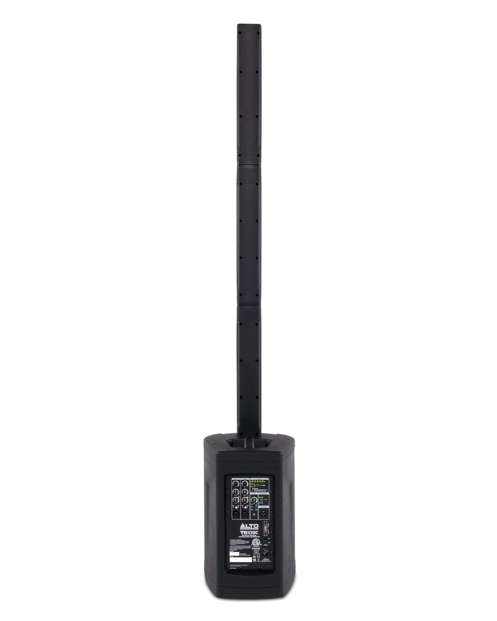 ALTO TS108C Ensemble Portable de Haut-parleurs Actifs 600 Watts avec mixeur numérique 3 canaux, Bluetooth et App de Commande, pour Musiciens Solo, DJ et salles de Spectacle